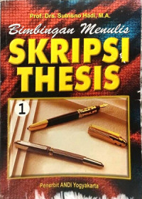 Bimbingan Menulis Skripsi Thesis Jilid I